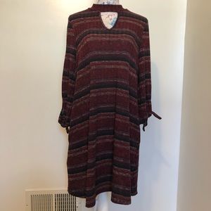 AGB striped sweater dress size large